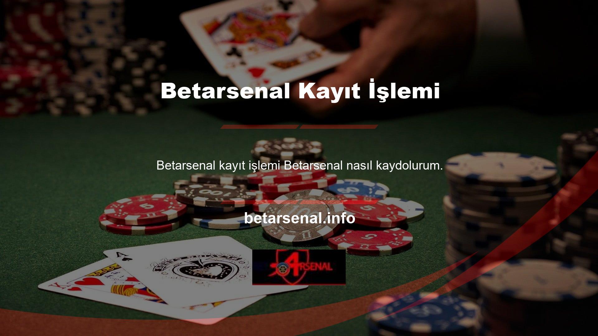 Betarsenal nasıl kaydolabilirim? 2 alternatif sağlıyoruz
